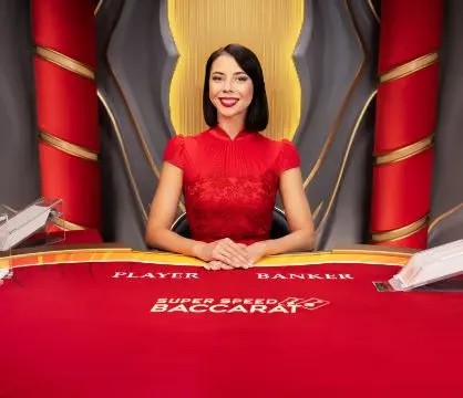 Super Speed Baccarat slot logo by Evolution at Monro Casino